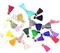 100 pcs Tassel Multi-Colors Mini Tiny Handmade Craft Tassels Charms with Golden Jump Ring for Earring Jewelry Necklace Making Accessories Other Arts DIY Supplies (Mixed)